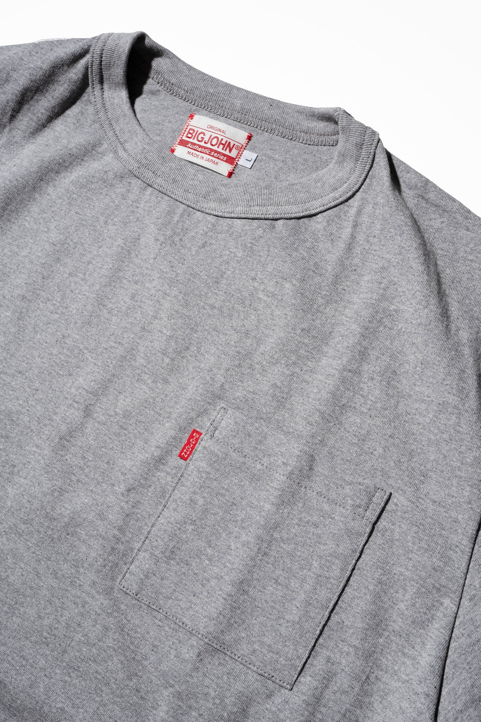 MTS10M (64) 丸胴 POCKET Tee 杢グレー