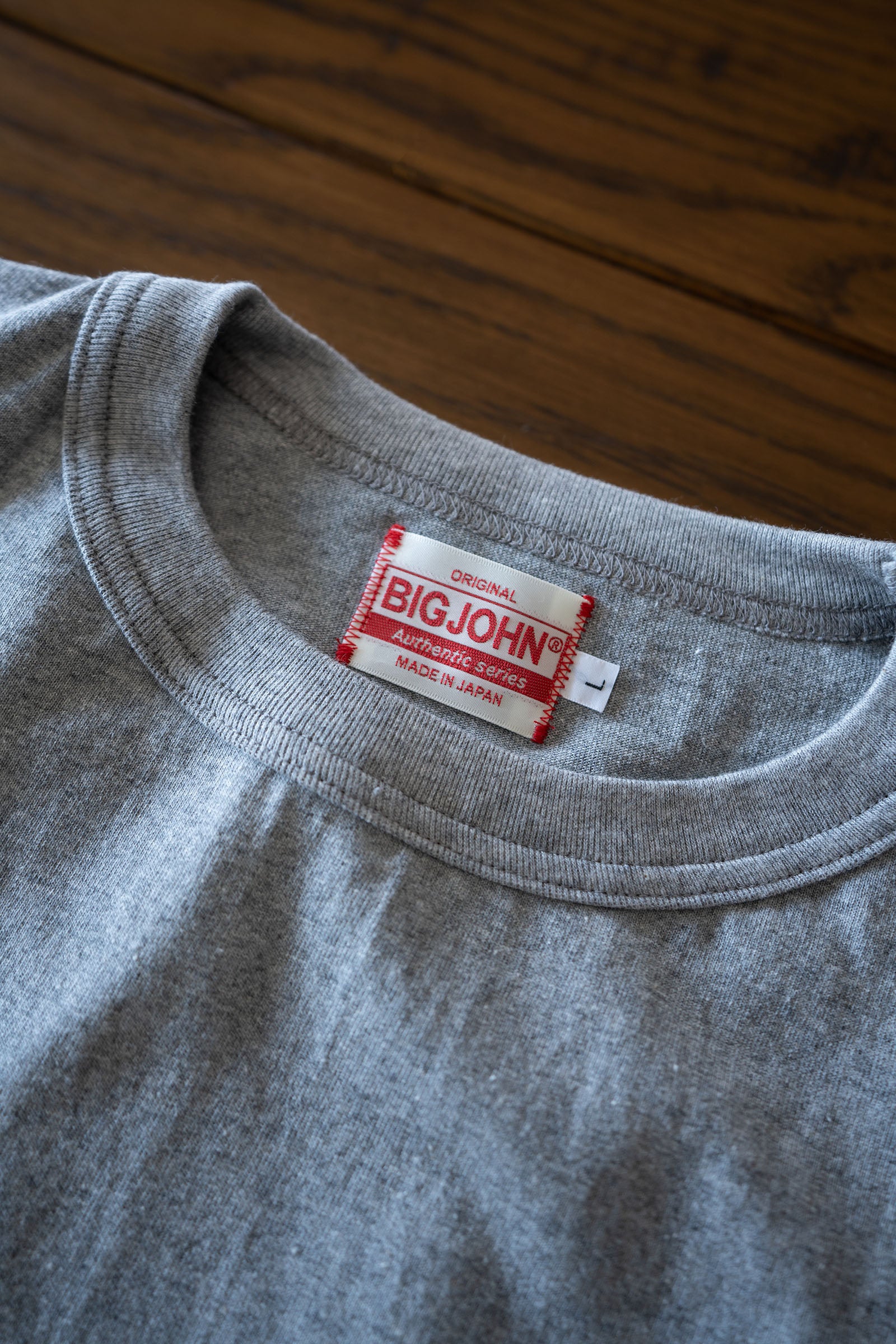 MTS10M (64) 丸胴 POCKET Tee 杢グレー