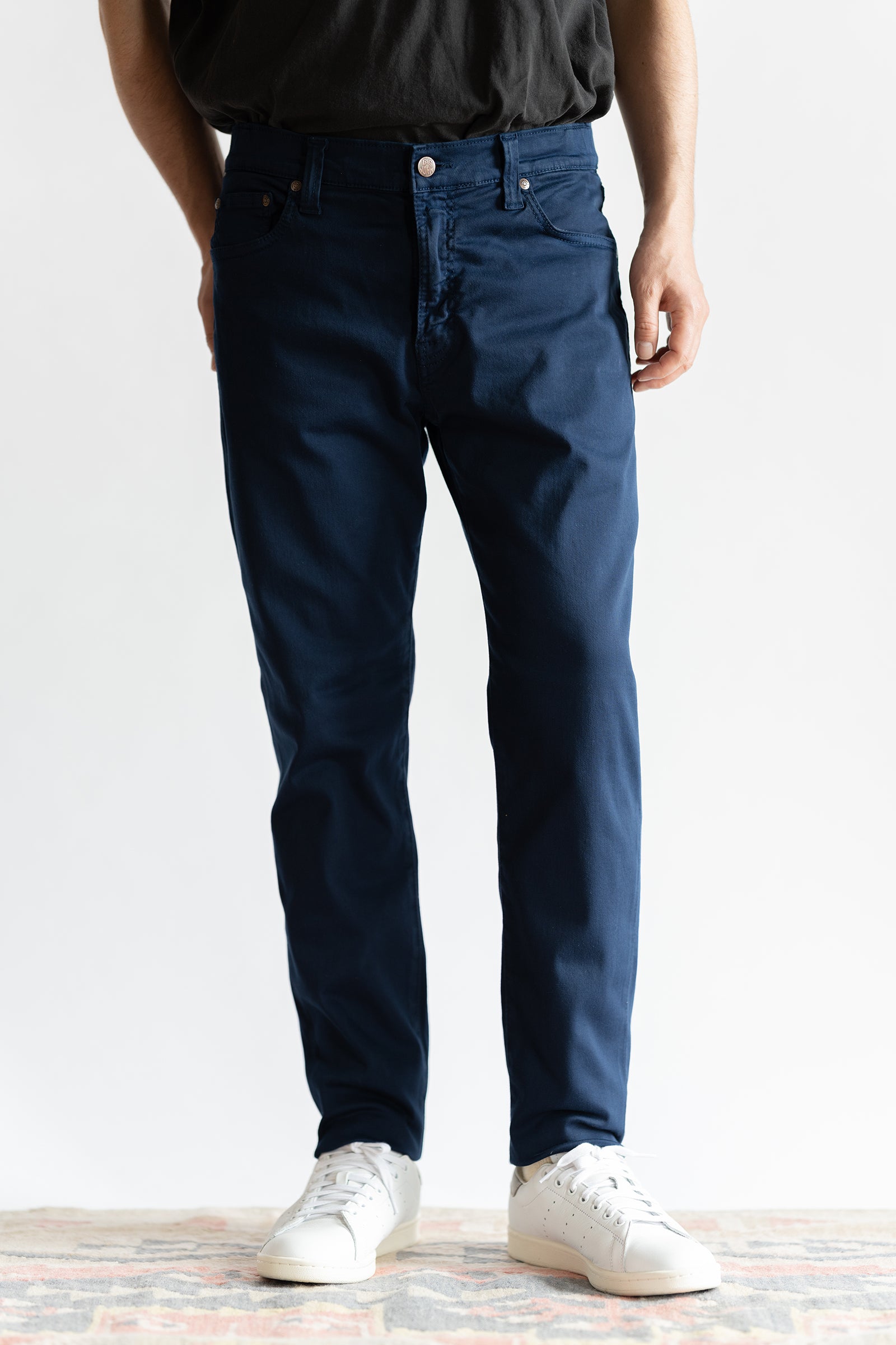 MMM134J (02) 5PKT COLOR Carrot Leg NAVY