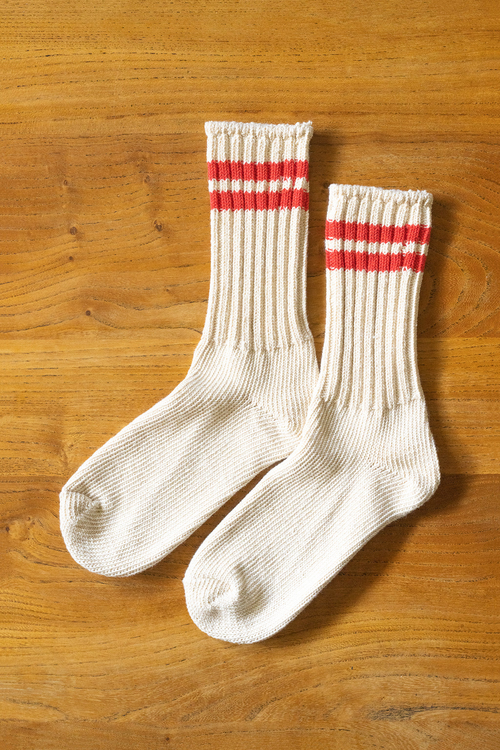 MSX01 (25) デニム糸からできたラインソックス 「レッド」