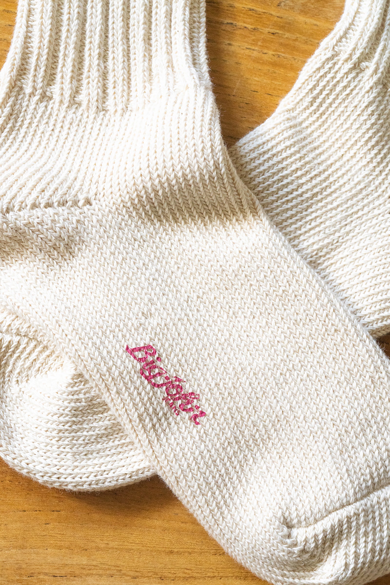 MSX01 (25) デニム糸からできたラインソックス 「レッド」