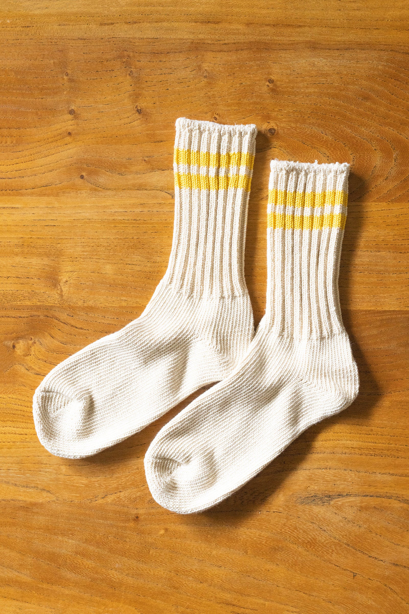 MSX01 (46) デニム糸からできたラインソックス 「イエロー」
