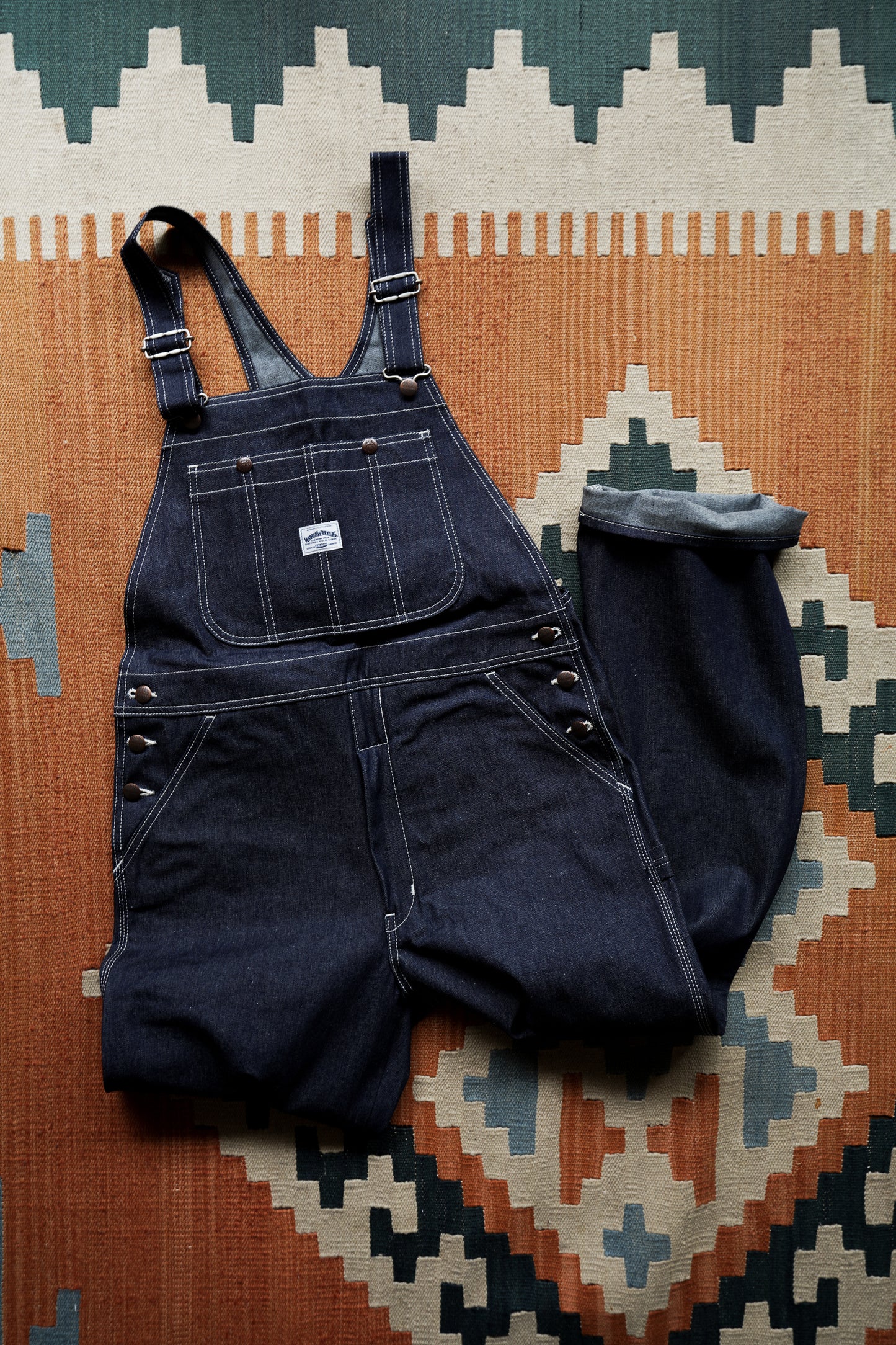 WW502K/WWK502K (000) World Workers Overall ノンウォッシュインディゴ