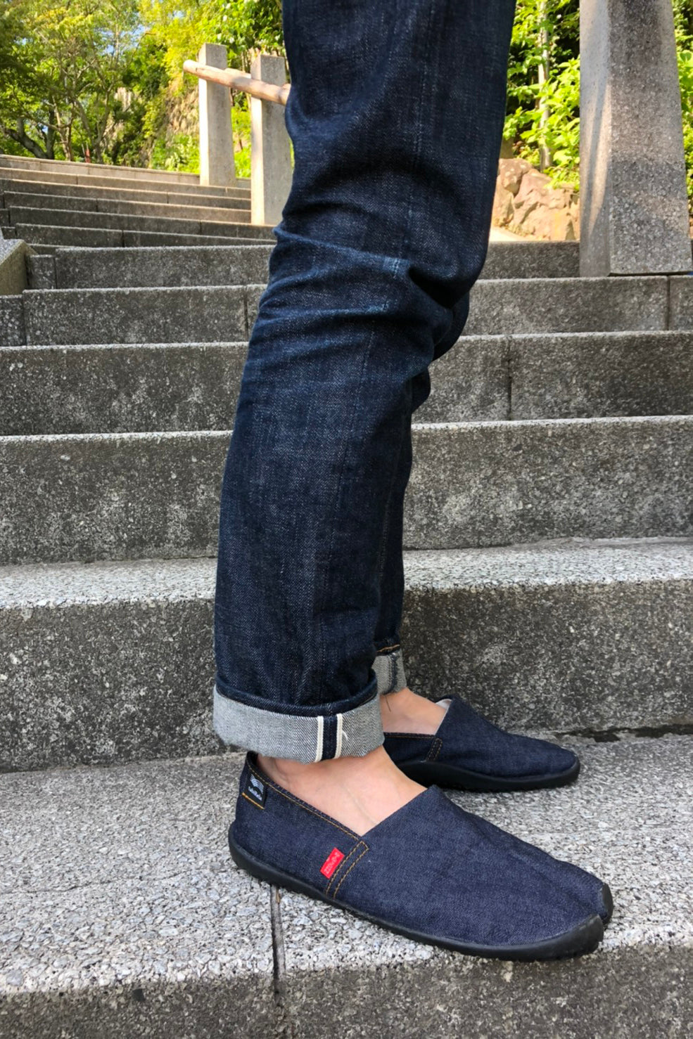 MXMG01(000) セルビッチデニム 足袋エスパドリーユ ブラックソール