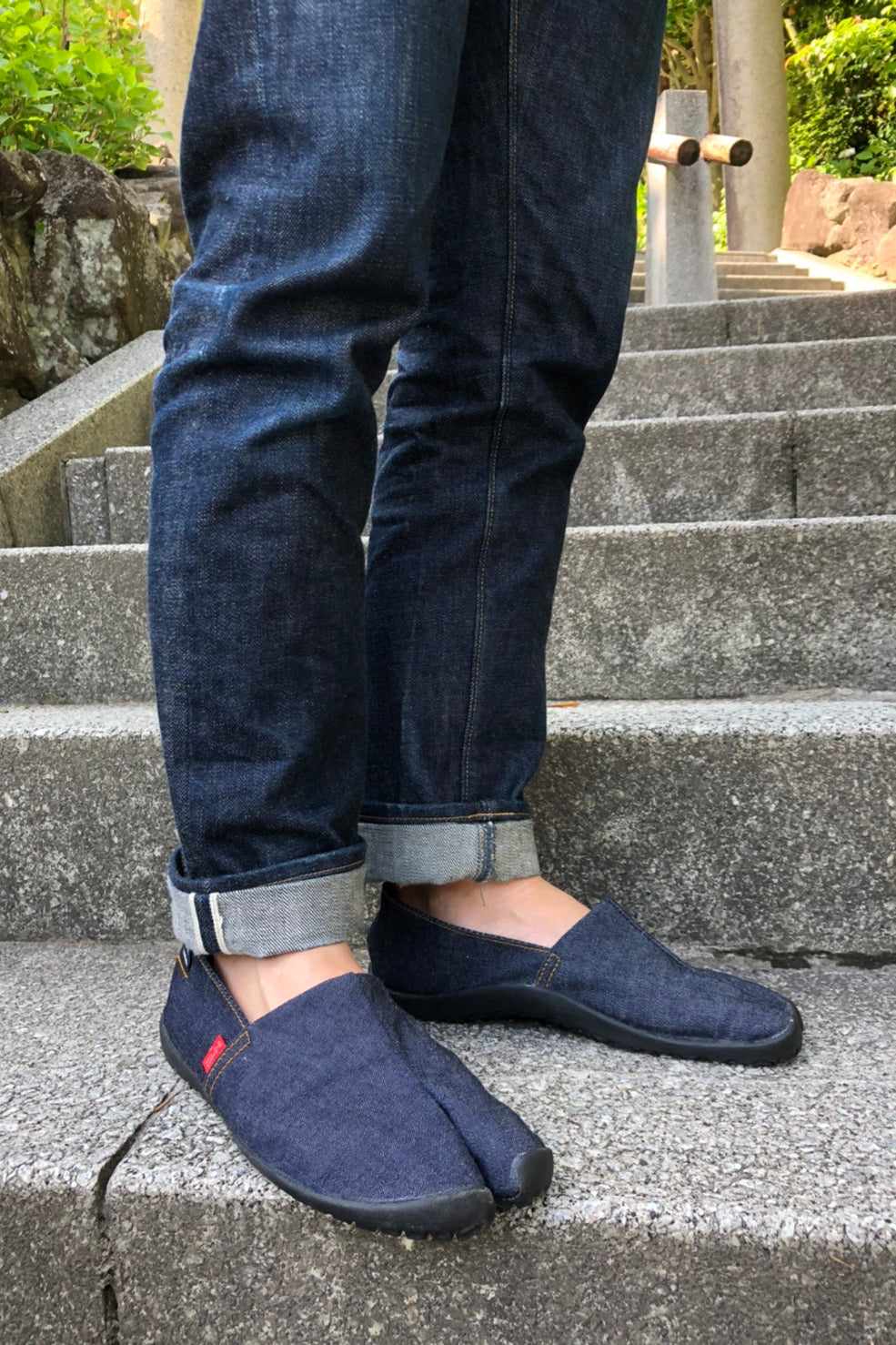 MXMG01(000) セルビッチデニム 足袋エスパドリーユ ブラックソール